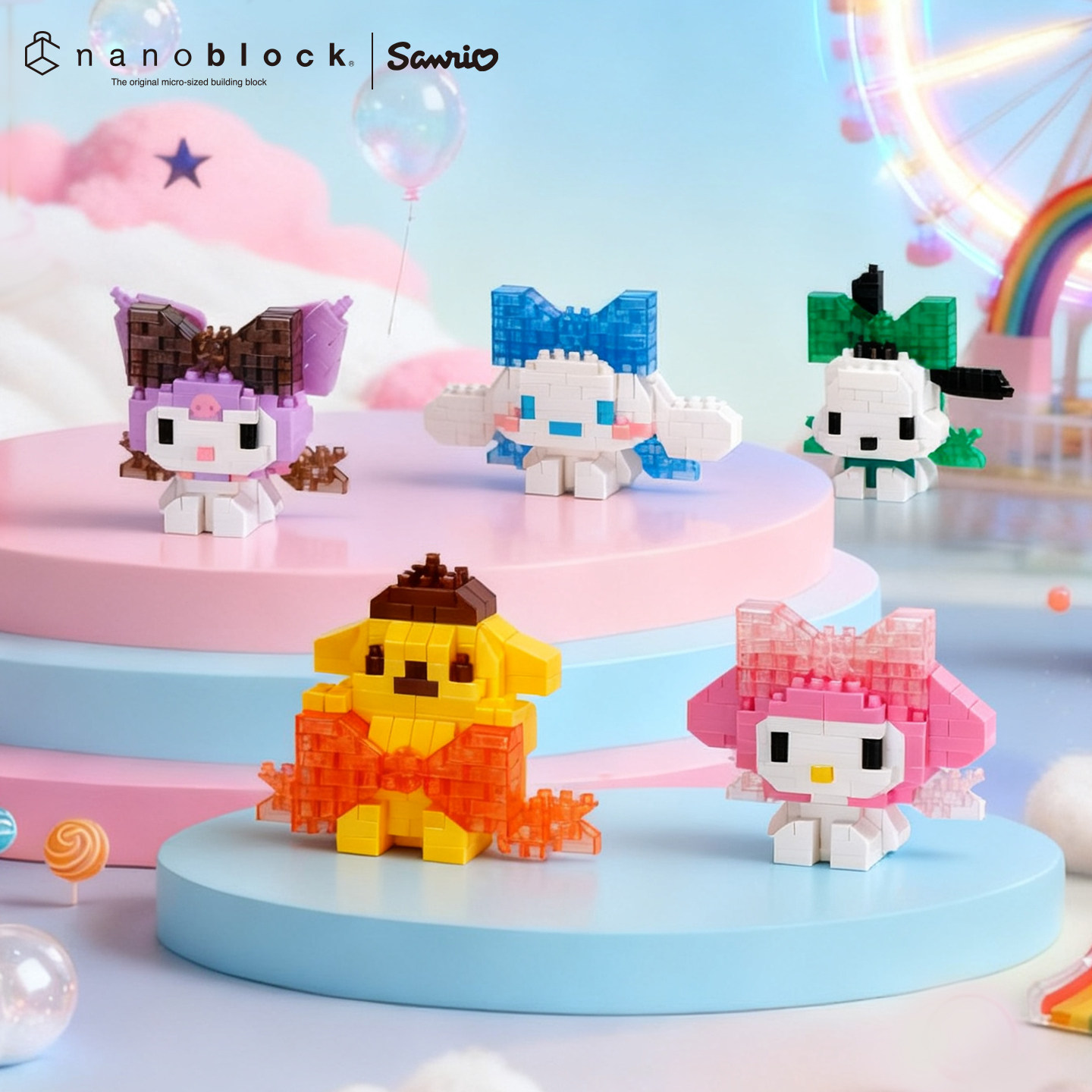 Model Kit Girl - ナノブロック サンリオ マイクロビルディングブロック 正規品 ビッグリボンシリーズ シナモロール