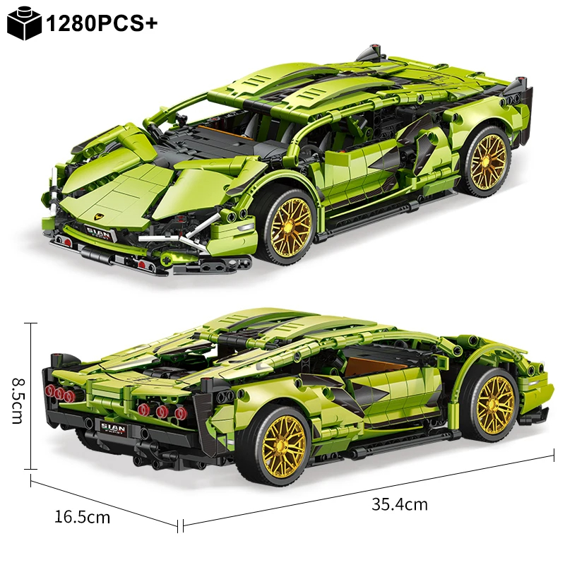 テクニカルスーパースピードスポーツカービルディングブロックモ - Model Kit Ferrari のレビューと価格