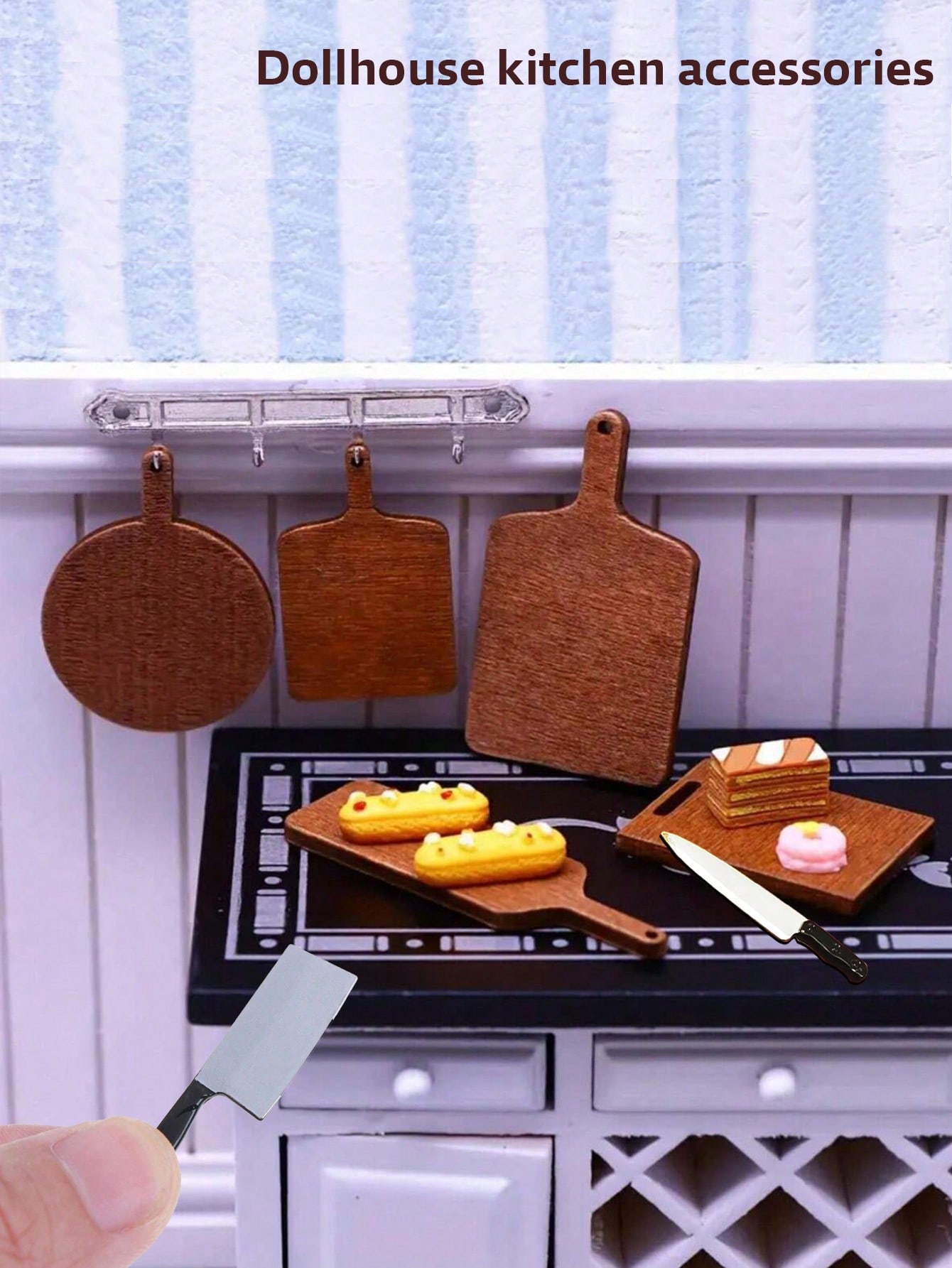ドールハウスミニキッチンセットまな板フルーツナイフ包丁モデル - Model Kitchen Set のレビューと価格