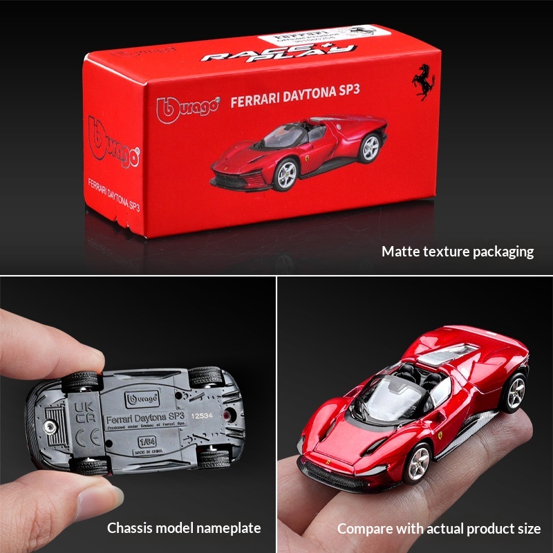 フェラーリ ダイキャスト モデルカー 1/64スケール デイ - Model Kit Ferrari のレビューと価格