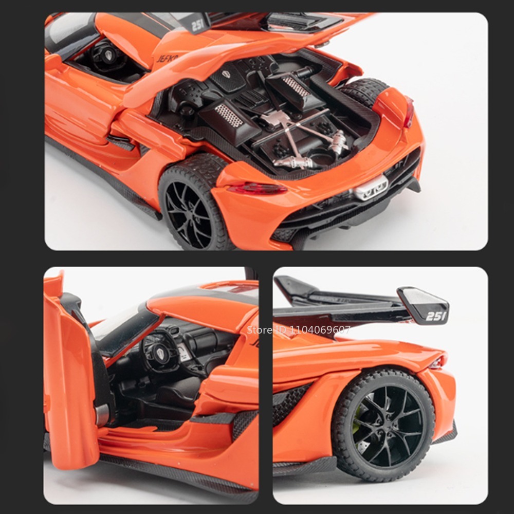 スケール 1:32 KNSG Jesko 車モデルおもちゃ合 - Model Kit Ferrari のレビューと価格