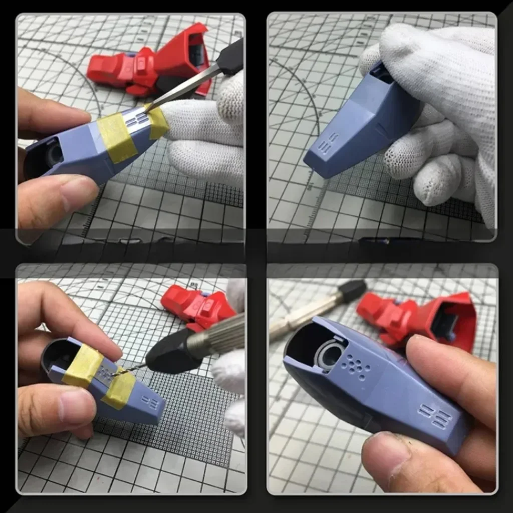 彫刻定規ドリル穴の詳細、ガンダム用のスクライブラインステンシ - Model Kit Perfect Grade のレビューと価格