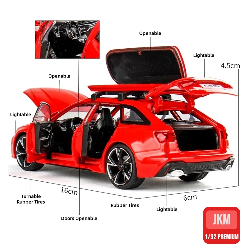 1/32 アウディ RS6 ミニチュアダイキャストおもちゃの - Model Kit Ferrari のレビューと価格
