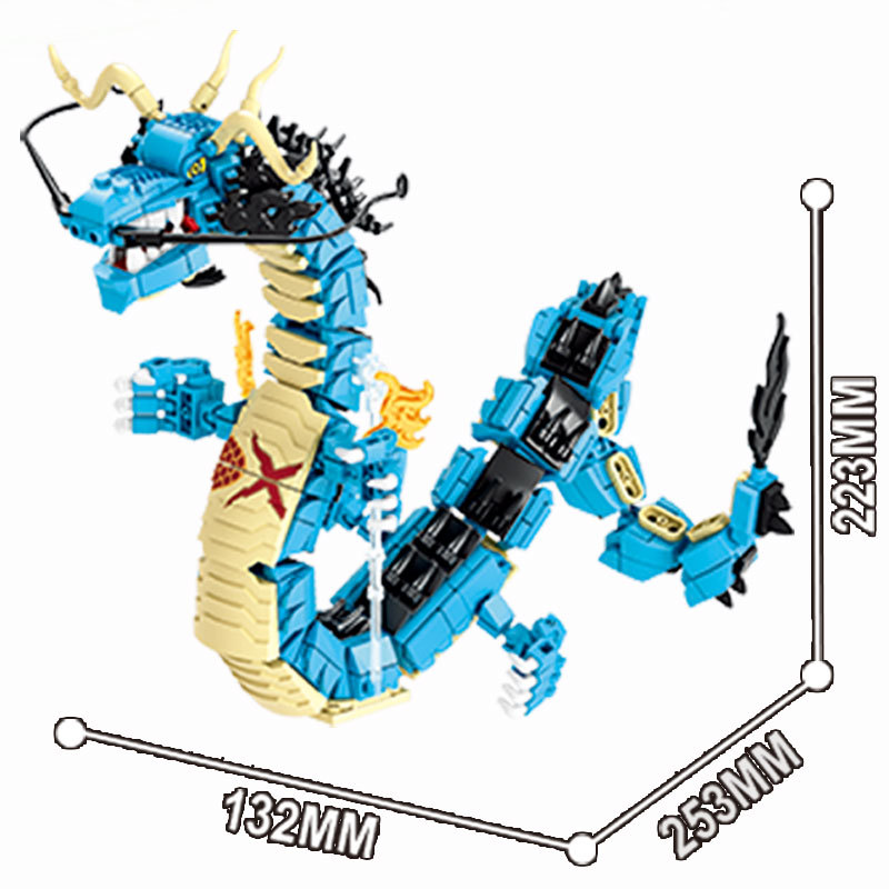 8in1 ワンピースビルディングブロックブルードラゴンカイド - Model Kit Simulator のレビューと価格