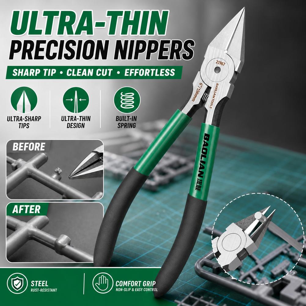 超鋭利フラッシュカッタープライヤー – 高硬度薄型斜めカッタ - Model Kit Clipper のレビューと価格