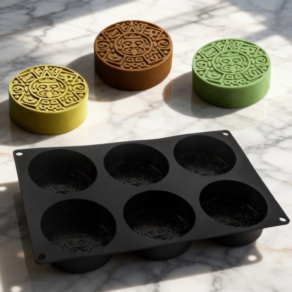 6つの空洞を持つトーテムケーキ型、食品グレードシリコン製耐熱 - Model Kitchen Set のレビューと価格