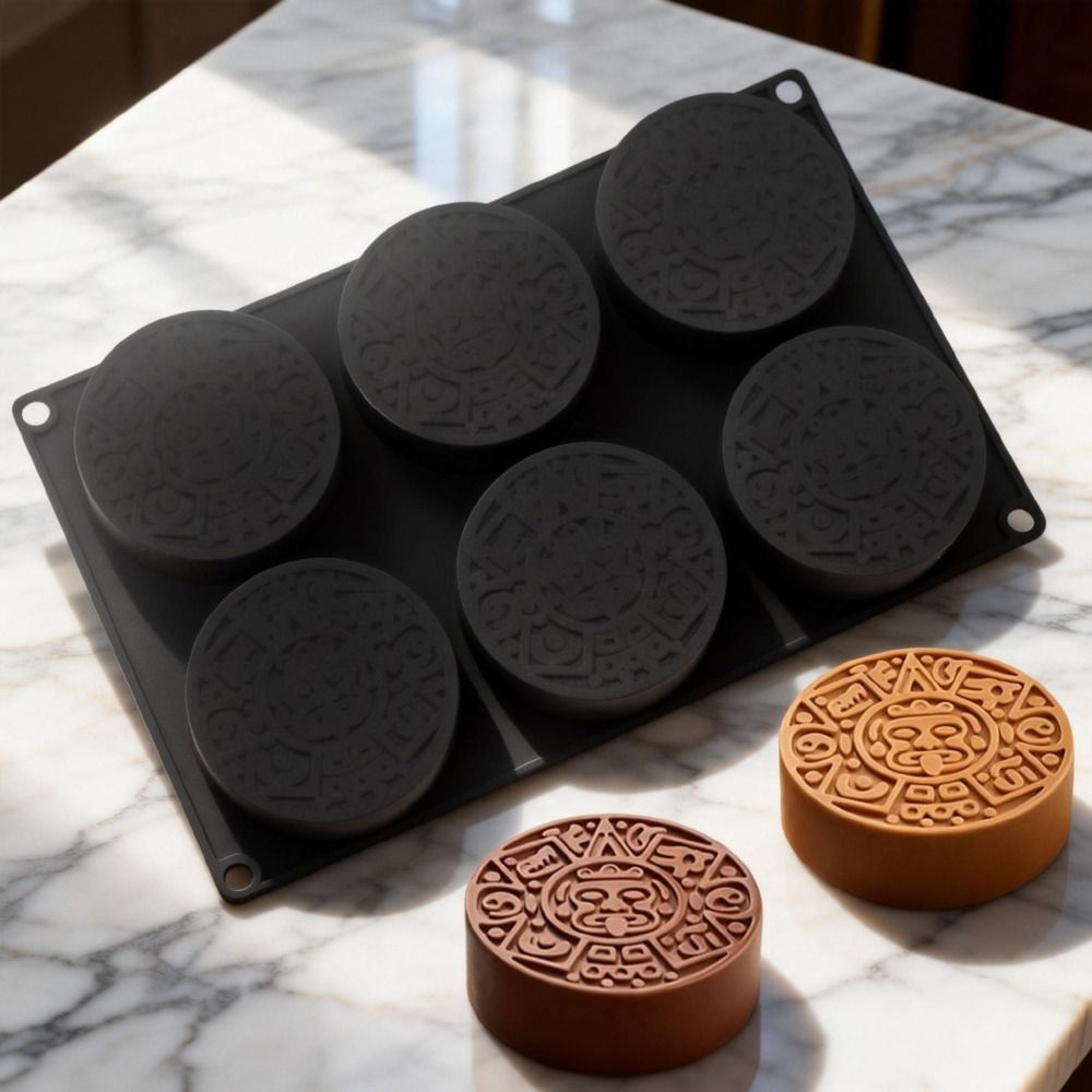 6つの空洞を持つトーテムケーキ型、食品グレードシリコン製耐熱 - Model Kitchen Set のレビューと価格
