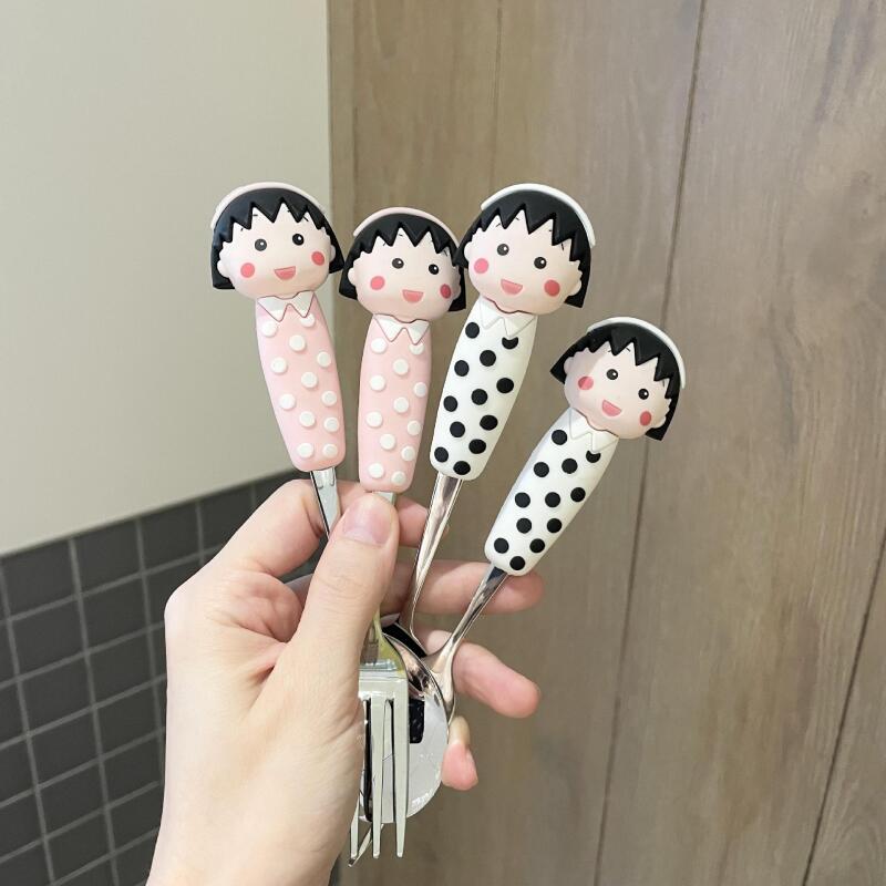 新しいちびまる子ちゃんシリーズフォークとスプーンセットかわい - Model Kitchen Set のレビューと価格