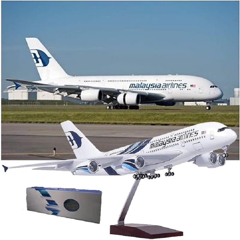 1:160 スケールマレーシア航空 A380 金属飛行機モデ - Model Kit Simulator のレビューと価格