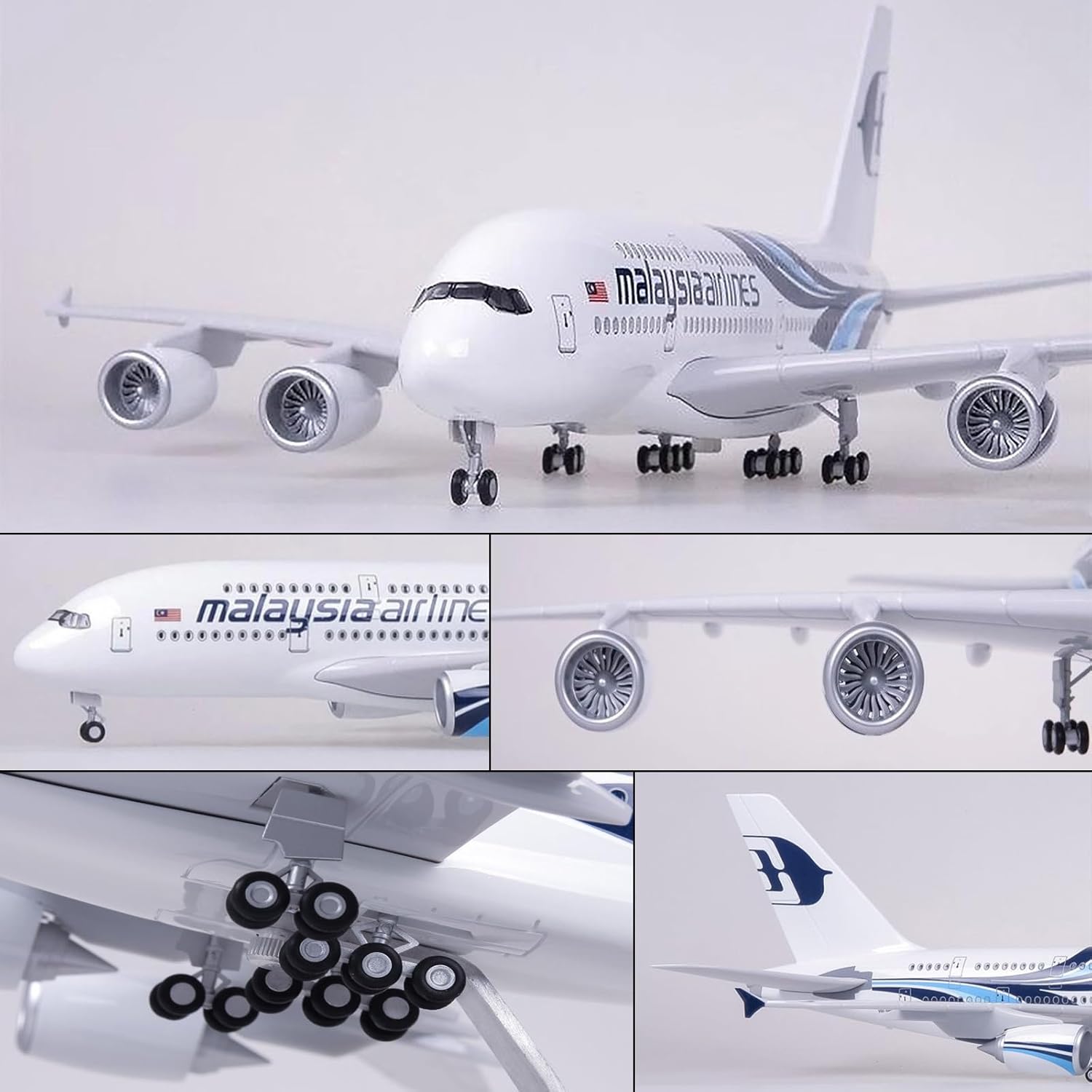 1:160 スケールマレーシア航空 A380 金属飛行機モデ - Model Kit Simulator のレビューと価格
